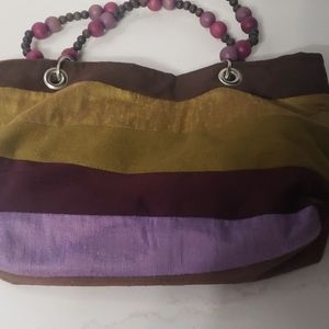 Vintage Purse handbag Jilly Bean Made in Cape Cod Massachusetts handles tote